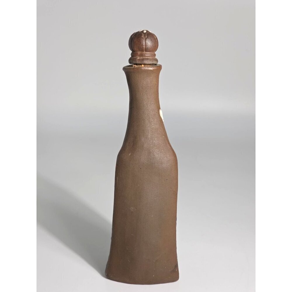 Elegant Banko Ware MEIJI Era Japanese Hand Painted Bottle Crane Floral Design - Picture 3 of 12